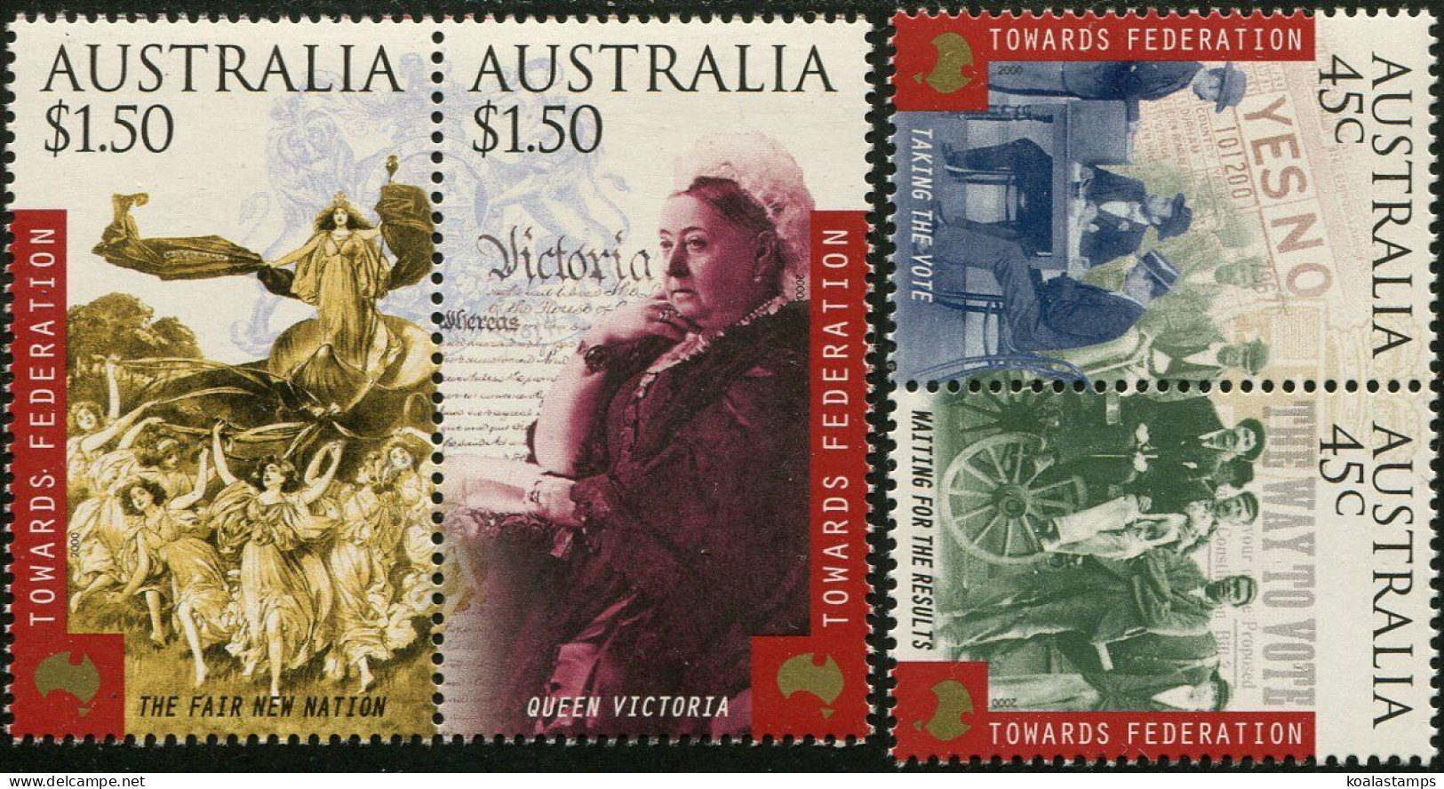 Australia 2000 SG1977 Towards Federation Set MNH - Sonstige & Ohne Zuordnung