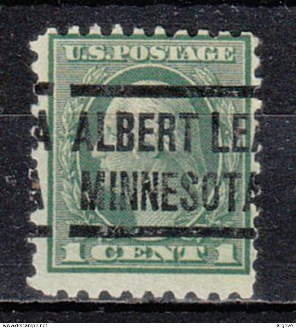 USA Precancel Vorausentwertungen Preo Locals Minnesota, Albert Lea 1914-204 - Prematasellado