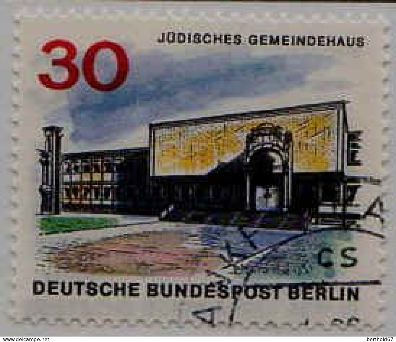 Berlin Poste Obl Yv:230/241 Bâtiments De Berlin (Beau Cachet Rond) - Gebraucht