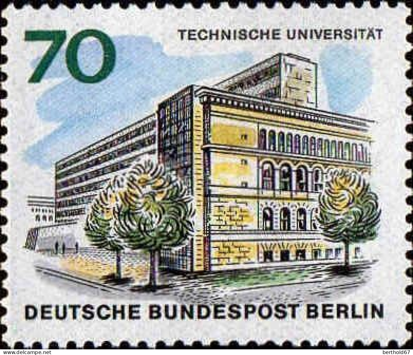 Berlin Poste N** Yv:230/241 Bâtiments de Berlin