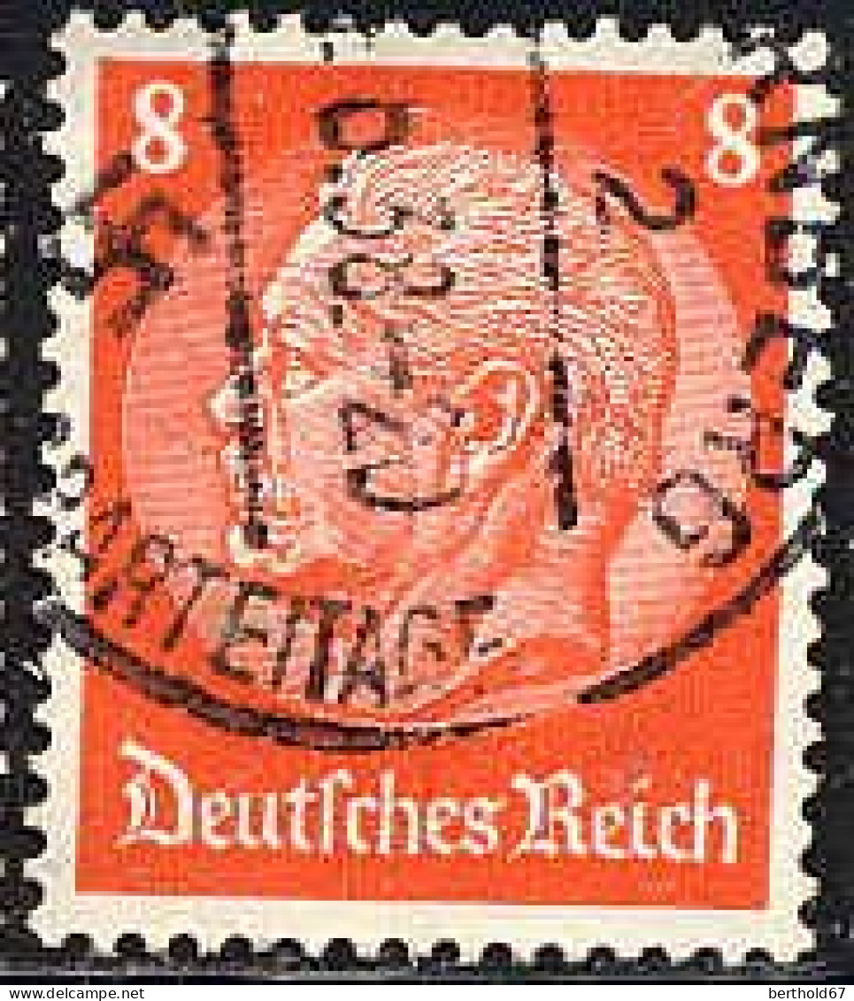 Allemagne Poste Obl Yv:488 Mi:517 Paul Von Hindenburg (TB Cachet Rond) - Used Stamps