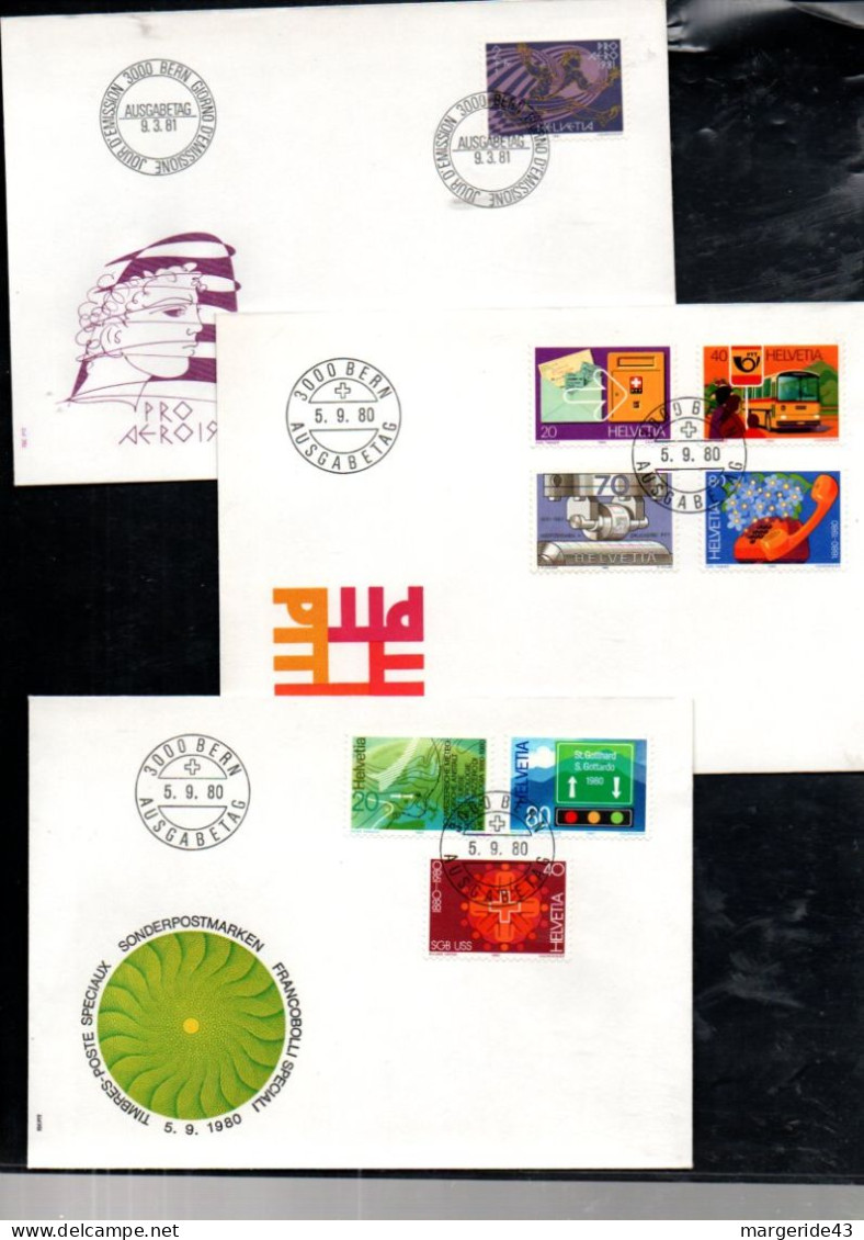 SUISSE LOT DE 47 FDC