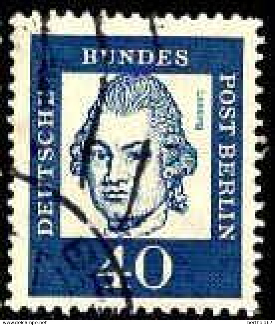 Berlin Poste Obl Yv:186 Mi:207 Gotthold Ephraim Lessing (cachet Rond) - Gebraucht