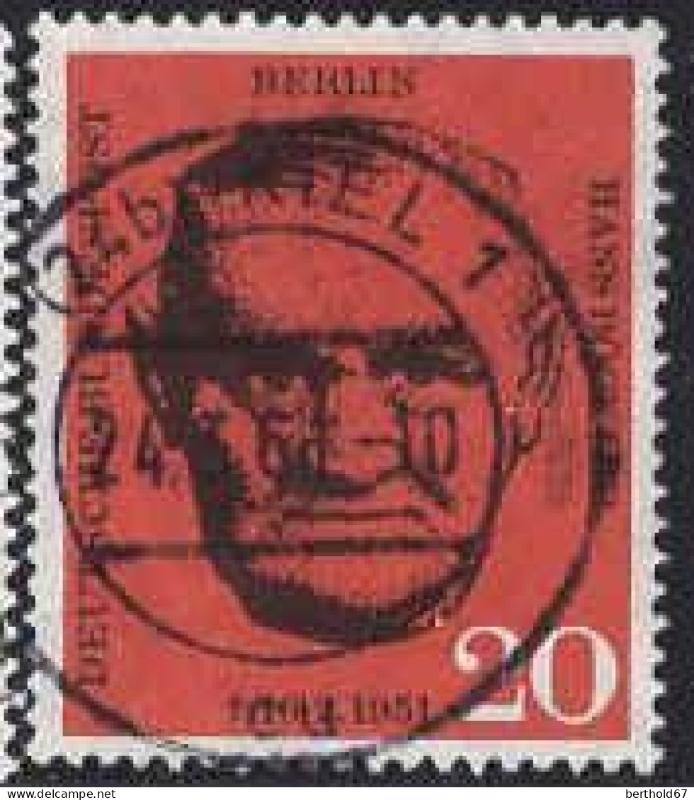 Berlin Poste Obl Yv:176 Mi:197 Hans Böckler Syndicaliste (TB Cachet Rond) - Gebraucht