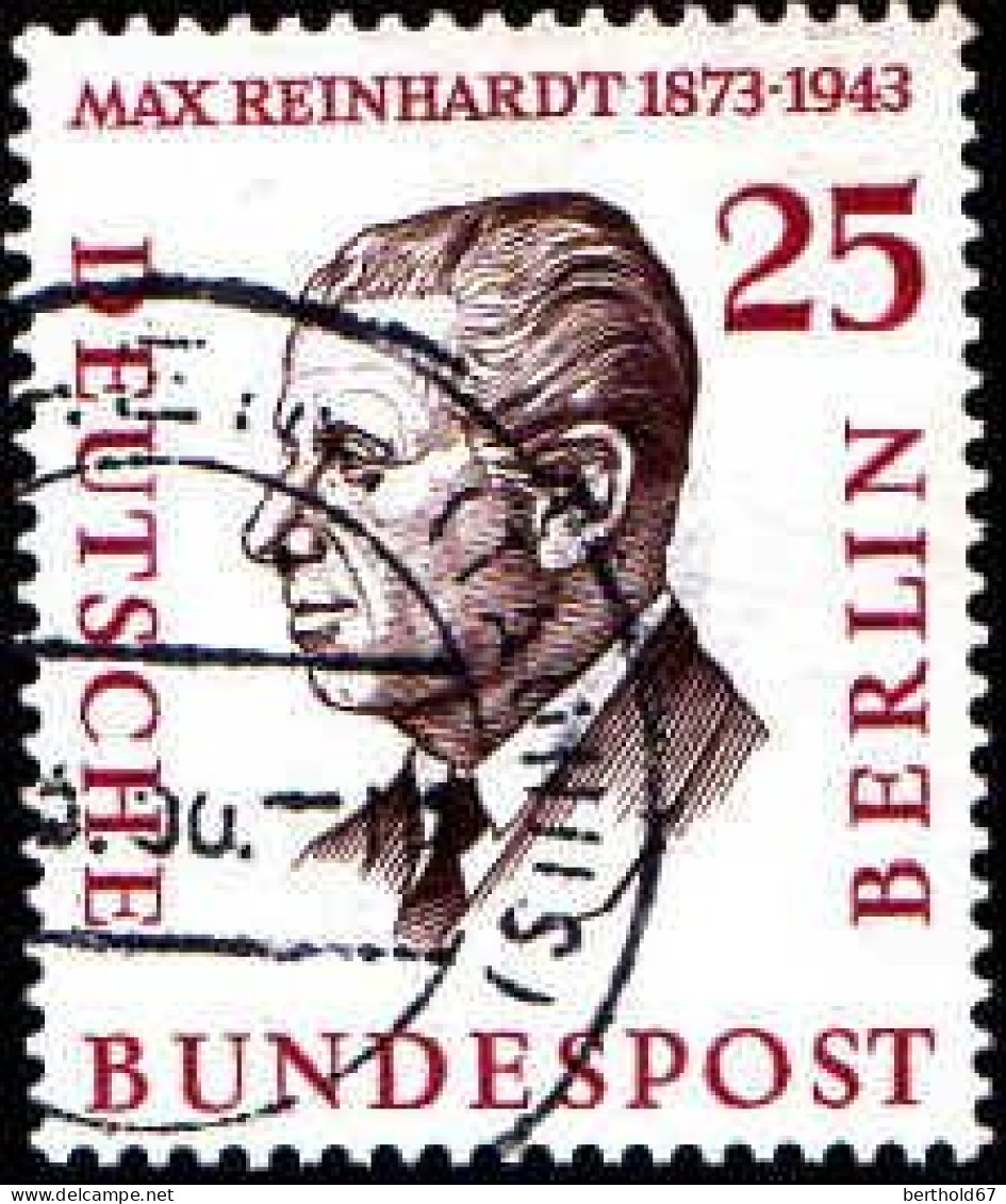Berlin Poste Obl Yv:149 Mi:169 Max Reinhardt Regisseur De Theatre (TB Cachet Rond) - Gebraucht