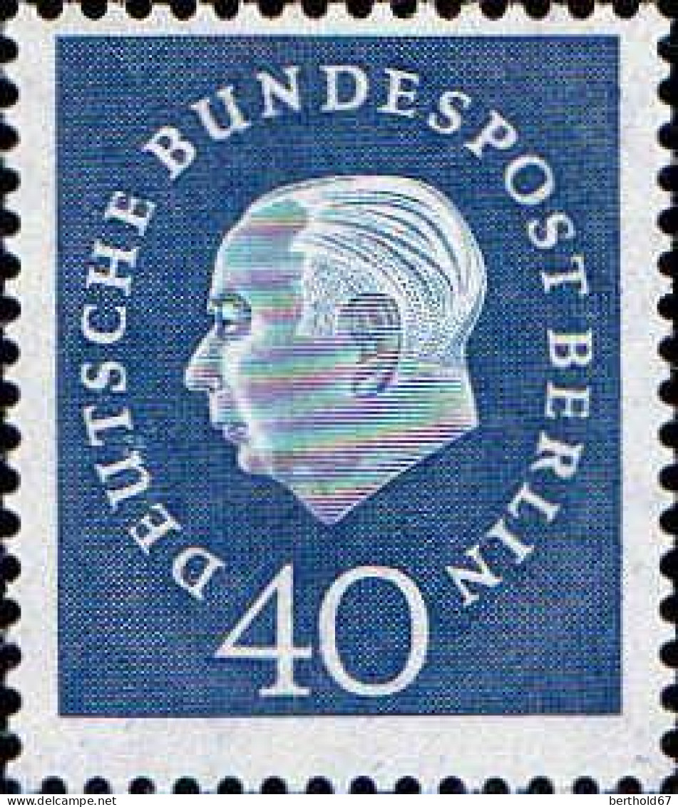 Berlin Poste N** Yv:165 Mi:185 Theodor Heuss Deutscher Bundespräsident - Ungebraucht