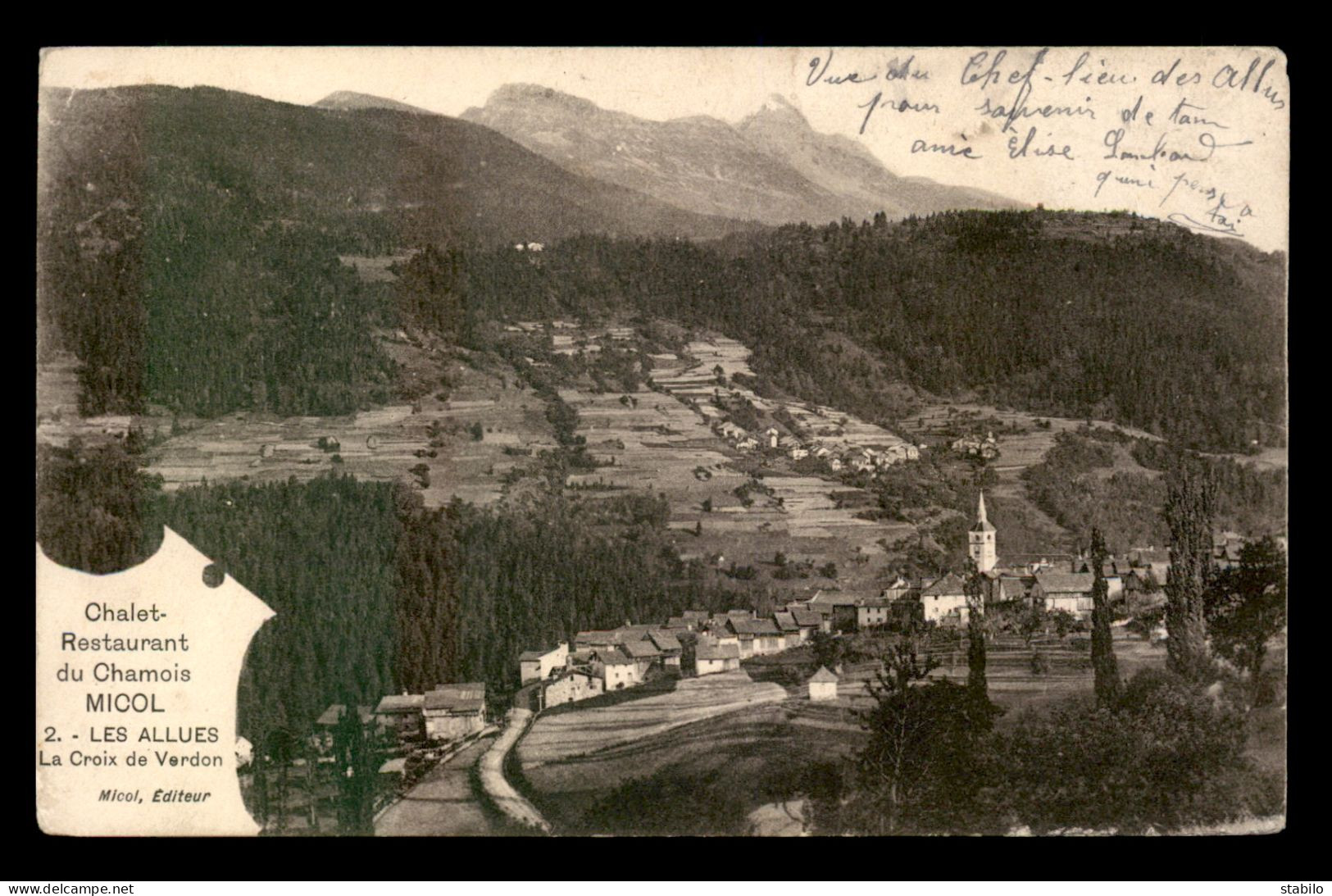 73 - LES ALLUES - CHALET-RESTAURANT DU CHAMOIS MICOL - VOIR ETAT - Autres & Non Classés