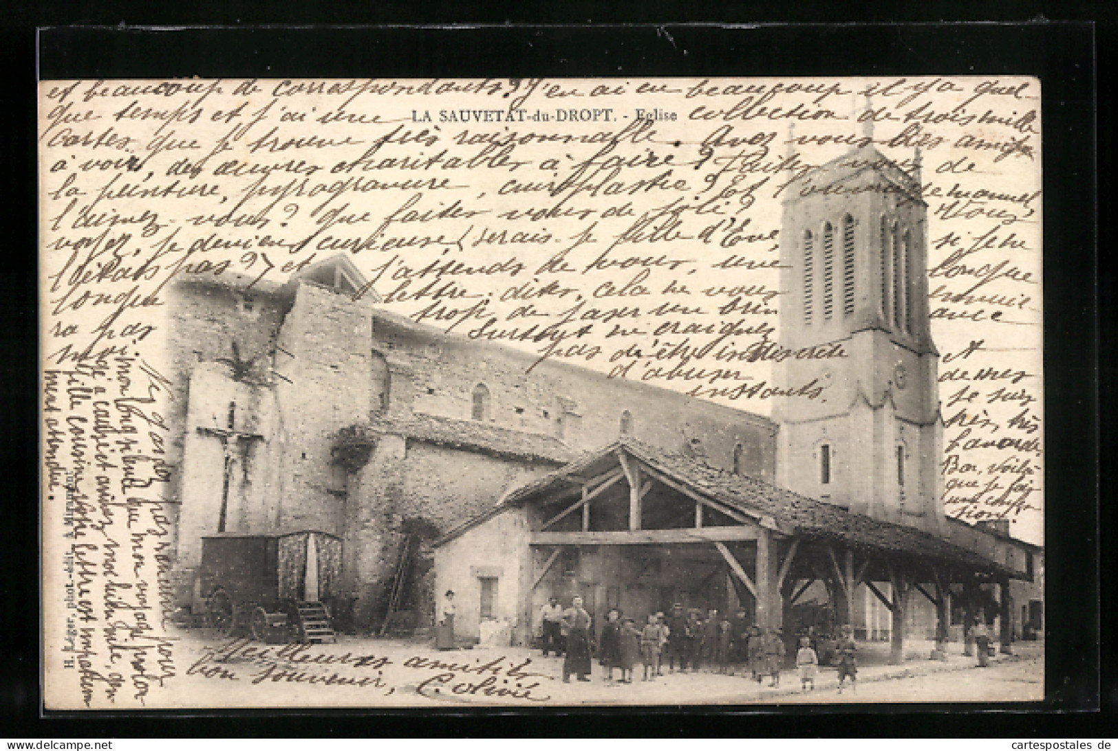 CPA La Sauvetat-du-Dropt, Eglise  - Other & Unclassified