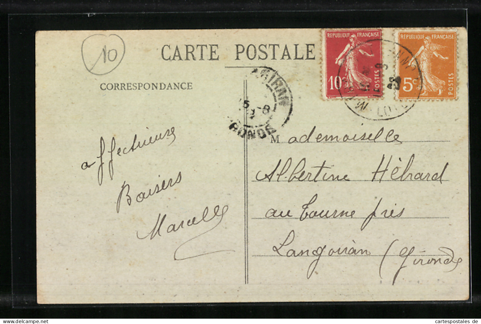 CPA Miramont, Place De L`Eglise  - Other & Unclassified