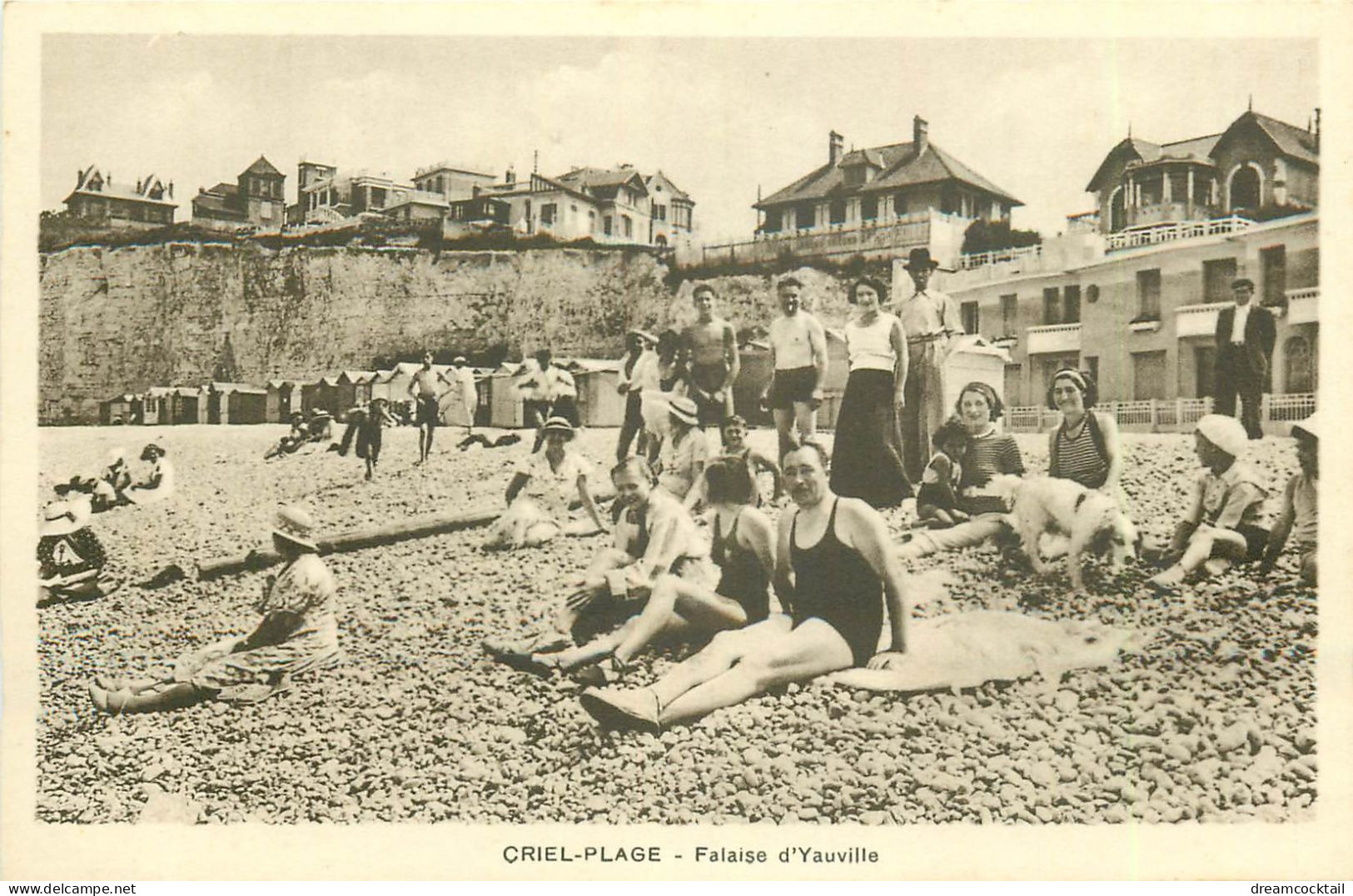 2 X Cpa 76 CRIEL PLAGE. Falaise D'Yauville - Criel Sur Mer