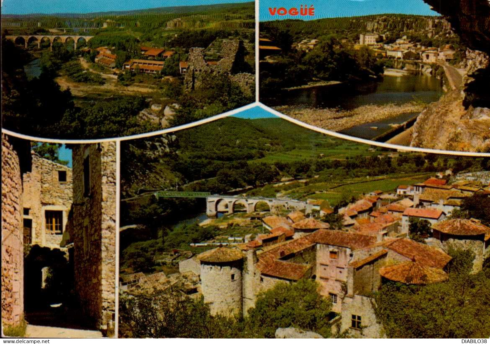 VOGUE ( ARDECHE )    LE VIEUX VILLAGE ET LA VALLEE DE L ' ARDECHE - Sonstige & Ohne Zuordnung