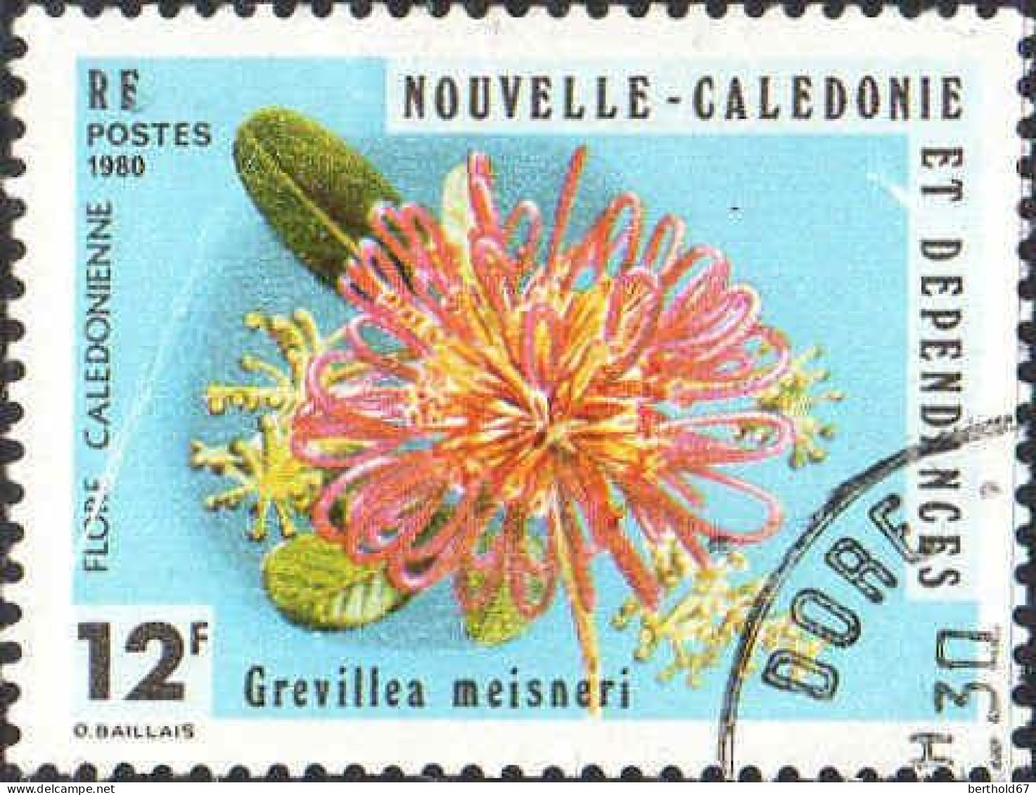 Nle-Calédonie Poste Obl Yv: 437 Mi:647 Grevillea Meisneri (TB Cachet Rond) - Used Stamps