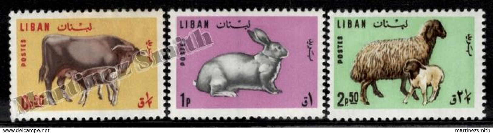 Liban 1965 Yvert 256-58, Fauna, Livestock, Farm Animals  - MNH - Libano