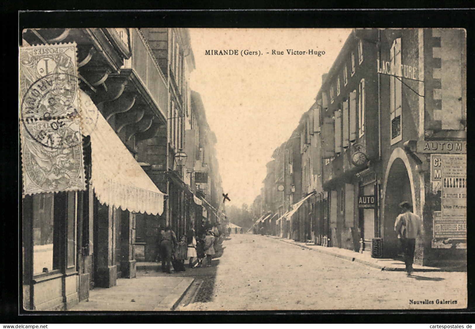 CPA Mirande, Rue Victor-Hugo  - Mirande