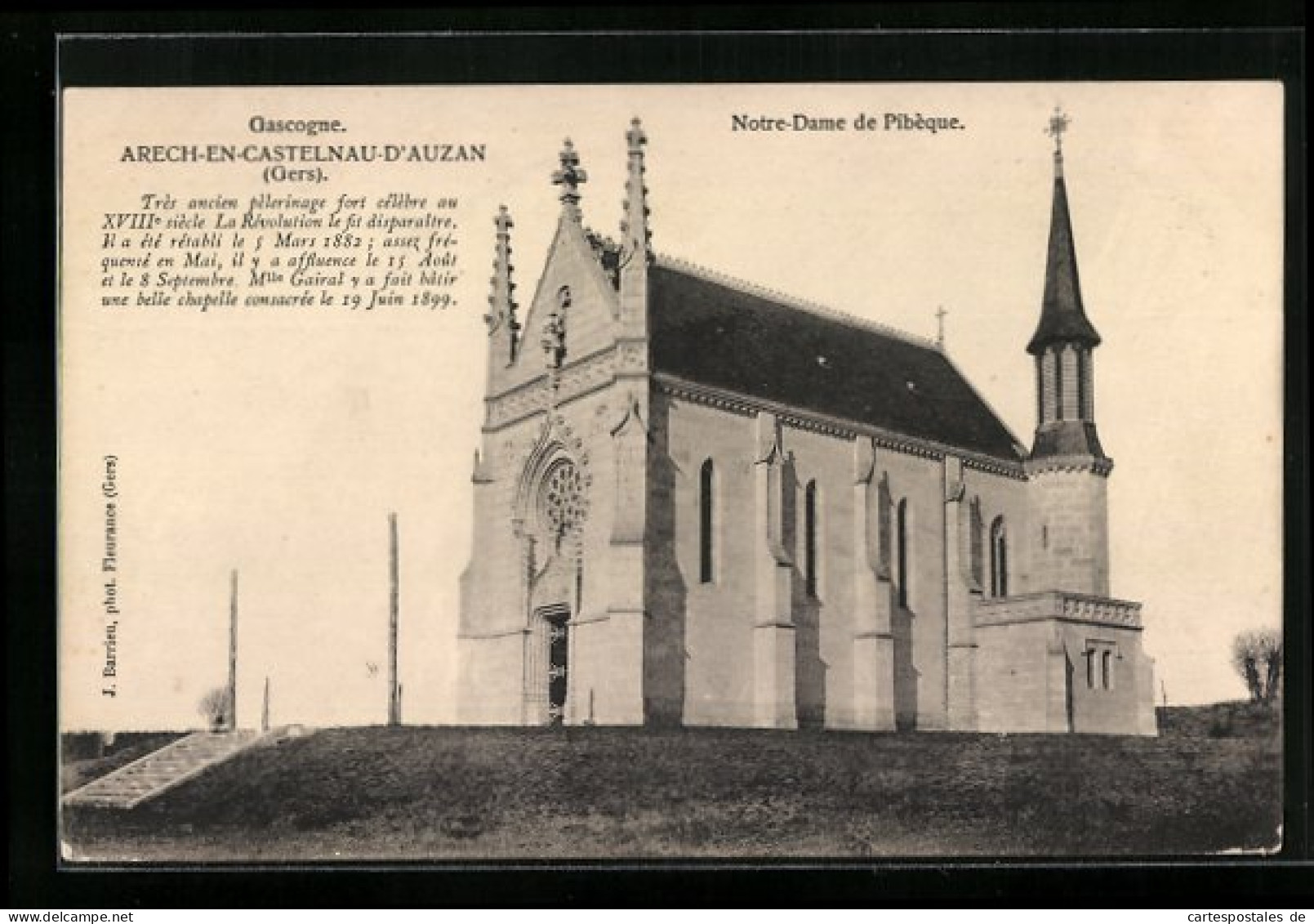 CPA Arech-en-Castelnau-d`Auzan, Notre-Dame De Pibèque  - Autres & Non Classés