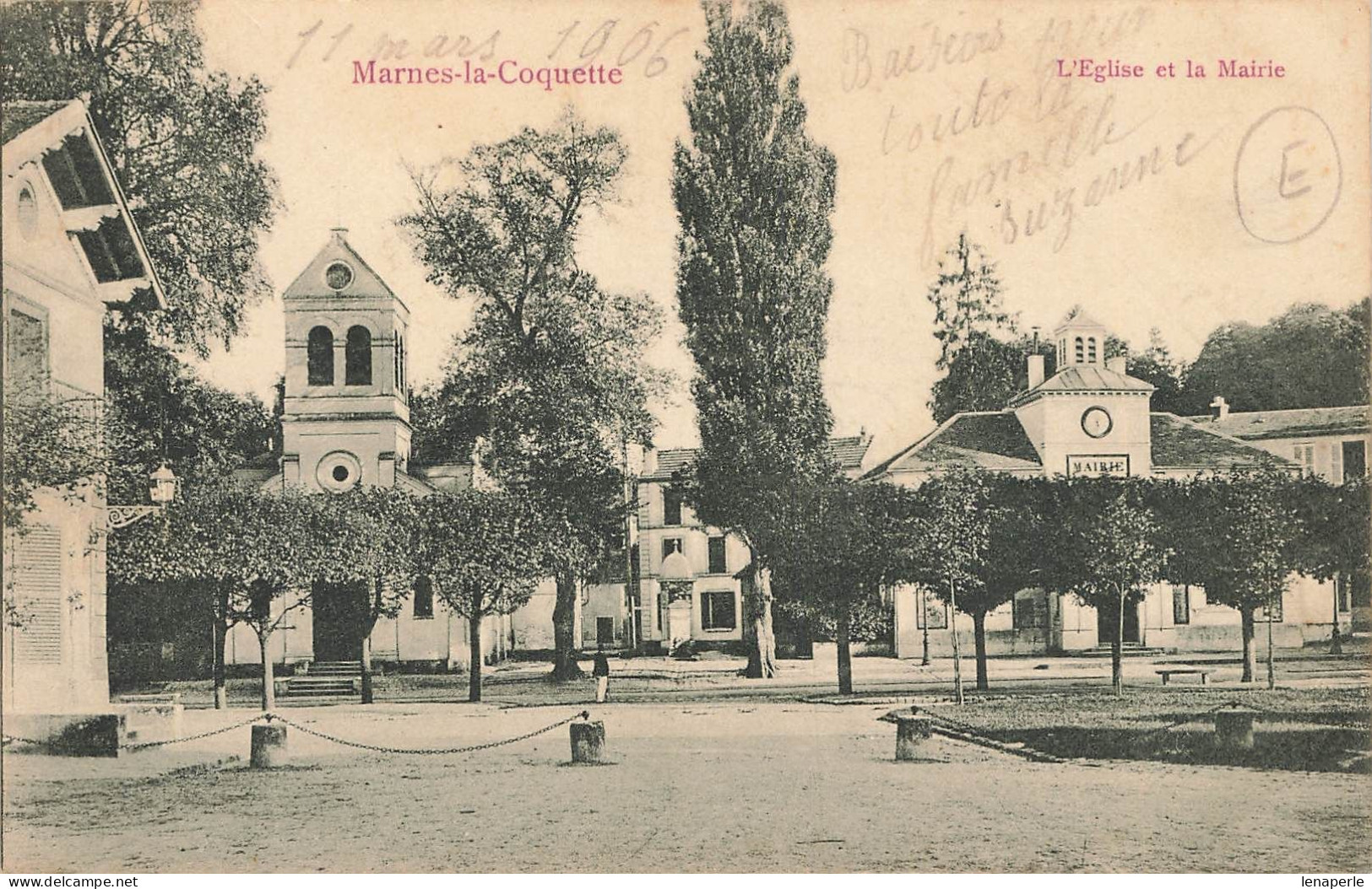 D9717 Marnes La Coquette L'église Et La Mairie - Sonstige & Ohne Zuordnung