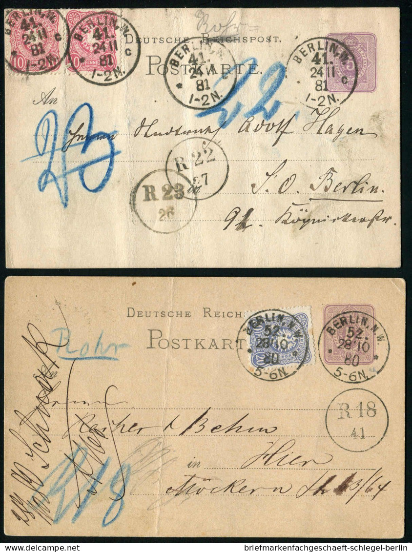 Berlin, 1880, P 10 + 41(2) - Bzw. 42, Brief - Other & Unclassified