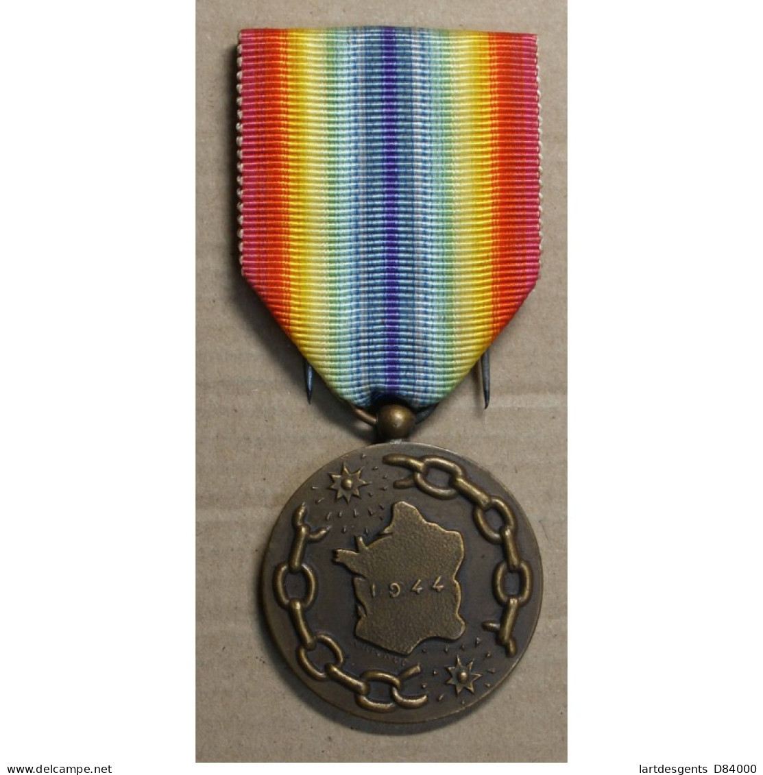 Médaille WW2, La France A Ses Libérateurs 1944 , Lartdesgents.fr - Royaux / De Noblesse