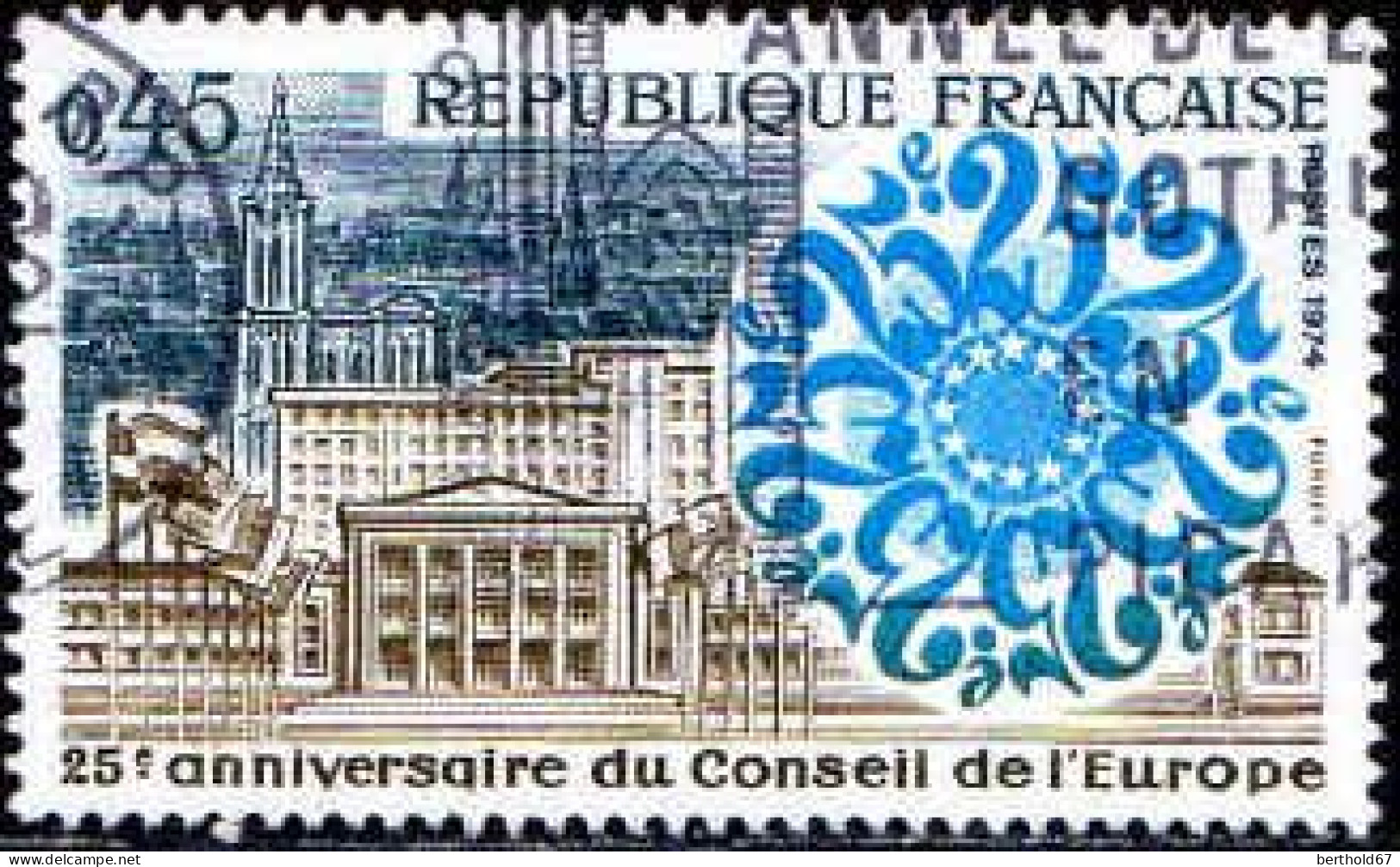 France Poste Obl Yv:1792 Mi:1872 Conseil De L'Europe Strasbourg (Beau Cachet Rond) (Thème) - Eglises Et Cathédrales