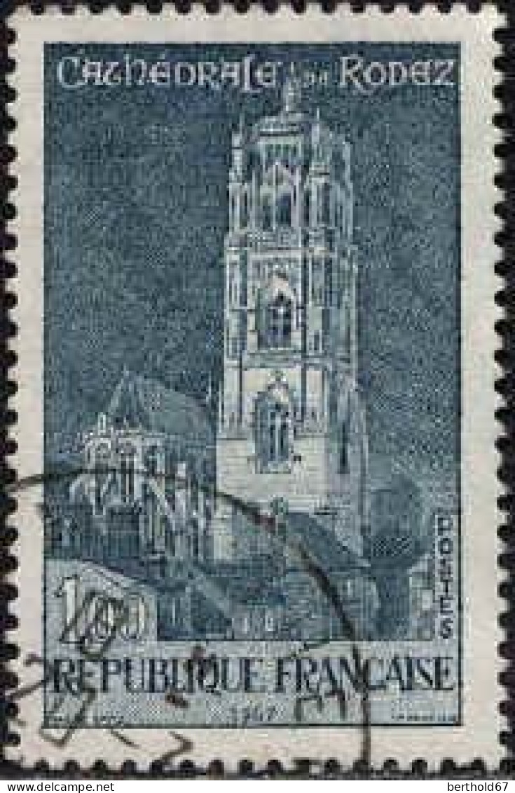 France Poste Obl Yv:1504 Mi:1585 Cathédrale De Rodez (Beau Cachet Rond) (Thème) - Kirchen U. Kathedralen