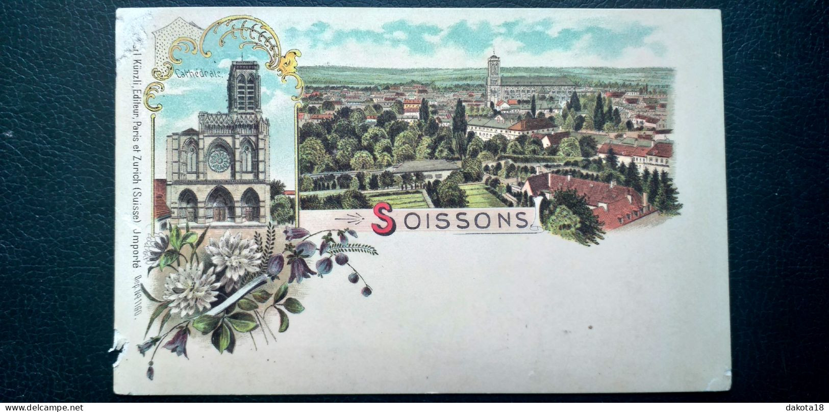 02 , Soissons , Vue Générale ..........petites Marques Bord Gauche - Soissons