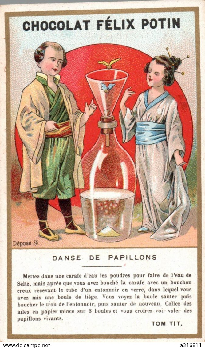 Chocolat Felix Potin Danse De Papillons - Andere & Zonder Classificatie