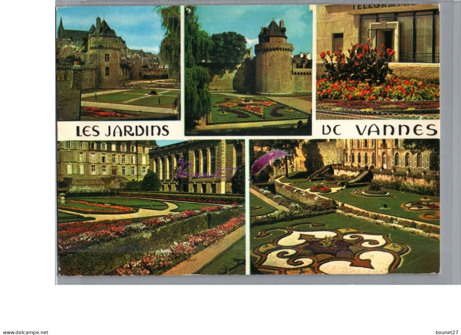 VANNES 56 - Les Jardins De Vannes Fleur Château Parterre 1988 - Vannes