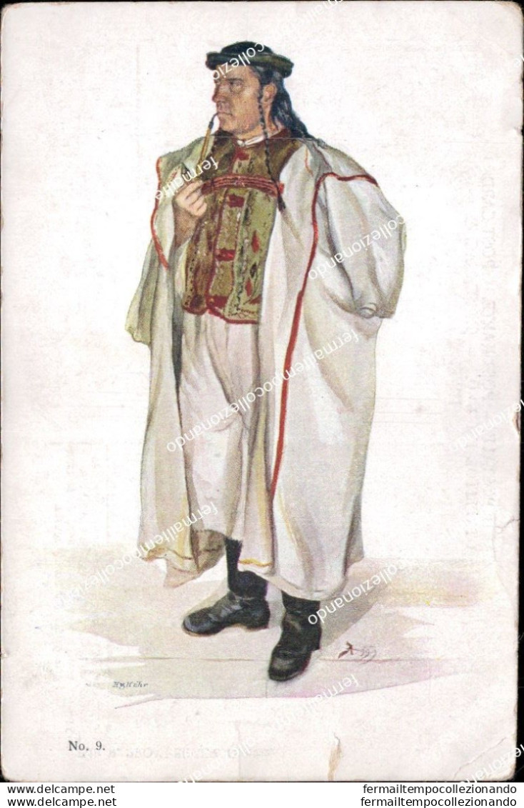 Cm466 Cartolina Costume Slovacchia Slovaken - Sonstige & Ohne Zuordnung