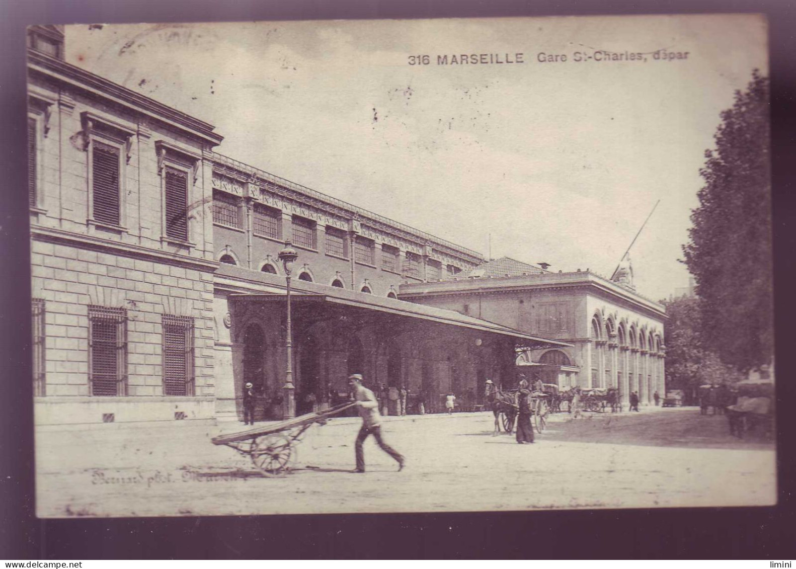 13 - MARSEILLE - GARE SAINT CHARLES - ATTELAGE - ANIMEE - - Stazione, Belle De Mai, Plombières