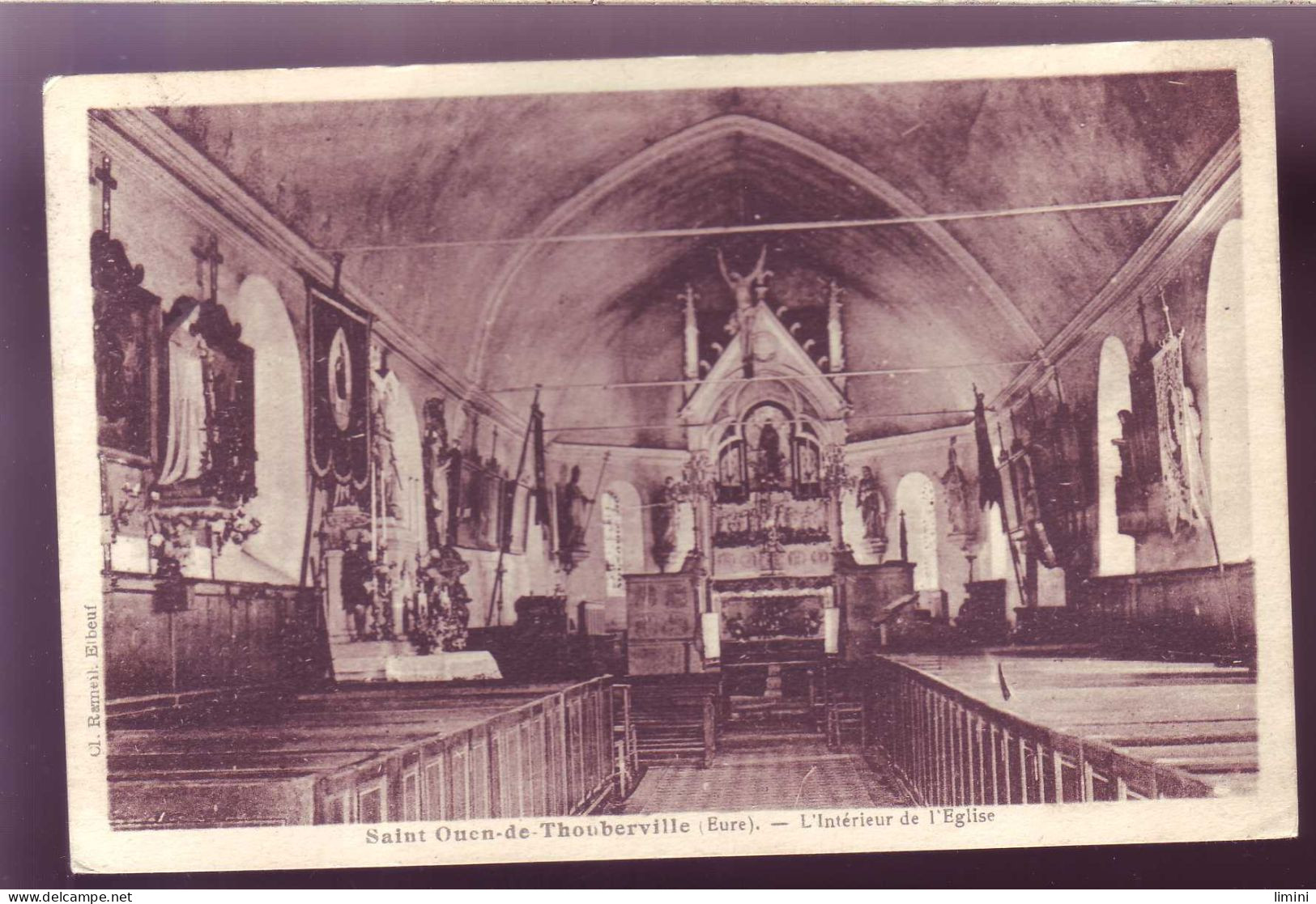 27 - SAINT OUEN De THOUBERVILLE - INTERIEUR De L'EGLISE -  - Other & Unclassified