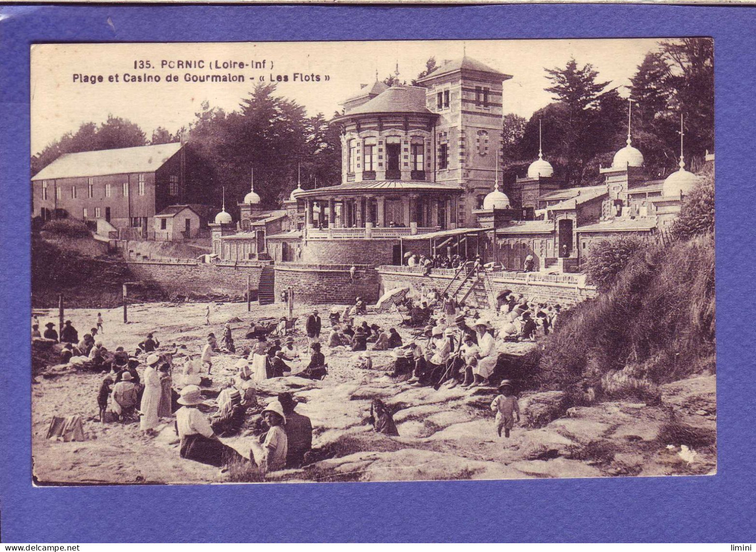 44 - PORNIC - PLAGE Et CASINO De GOURMALON - "" LES FLOTS "" - ANIMEE -  - Pornic