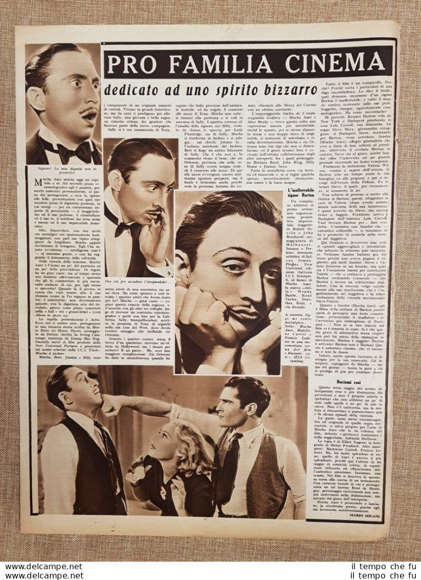 Film Dedicato Ad Uno Spirito Bizzarro Illustrazione Di Cinema Anno 1939 - Andere & Zonder Classificatie