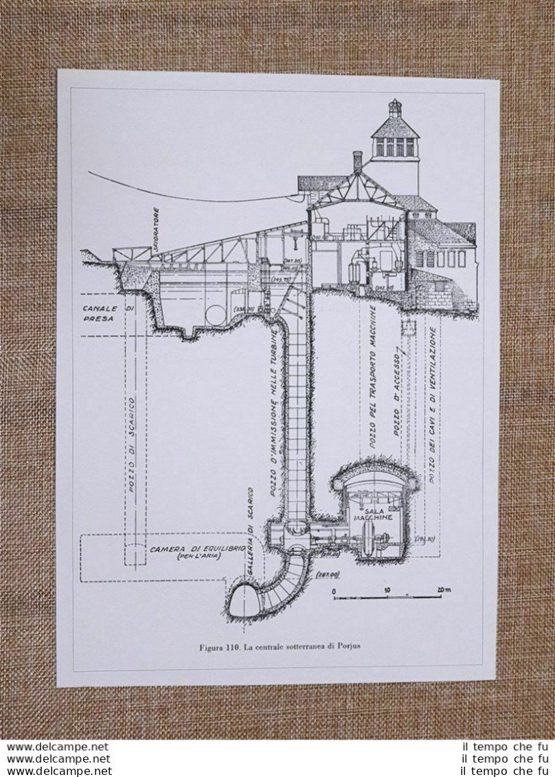 La Centrale Elettrica Sotterranea Di Porjus Nel 1934 Sezione Svezia - Other & Unclassified