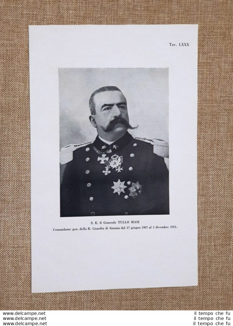 Tullo Masi Lugo, 1853 – Bologna, 1915 Generale Della Regia Guardia Di Finanza - Other & Unclassified