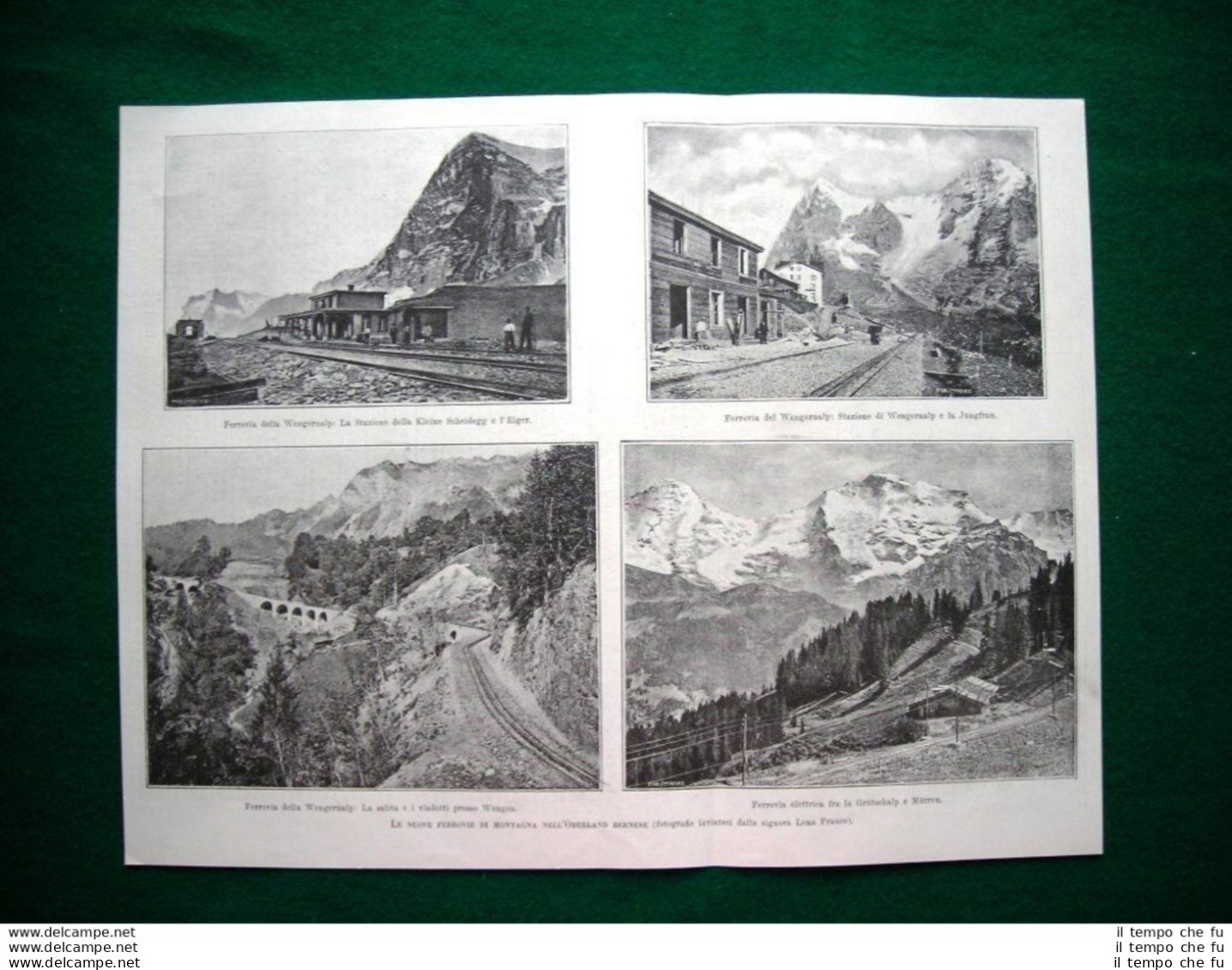 Ferrovie Di Montagna Nell'Oberland Bernese + Ferrovia Di Lauterbrunnen - Voor 1900