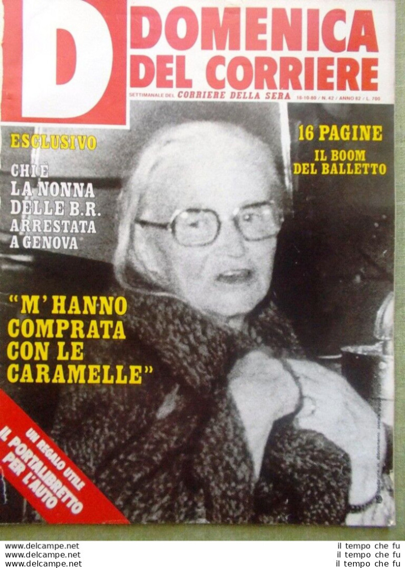 La Domenica Del Corriere 18 Ottobre 1980 Caterina Picasso Massoni Andrea Doria - Andere & Zonder Classificatie