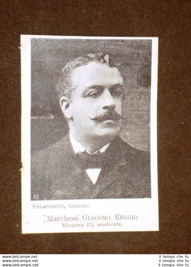 Deputato Marchese Giacomo Reggio Di Genova - Voor 1900