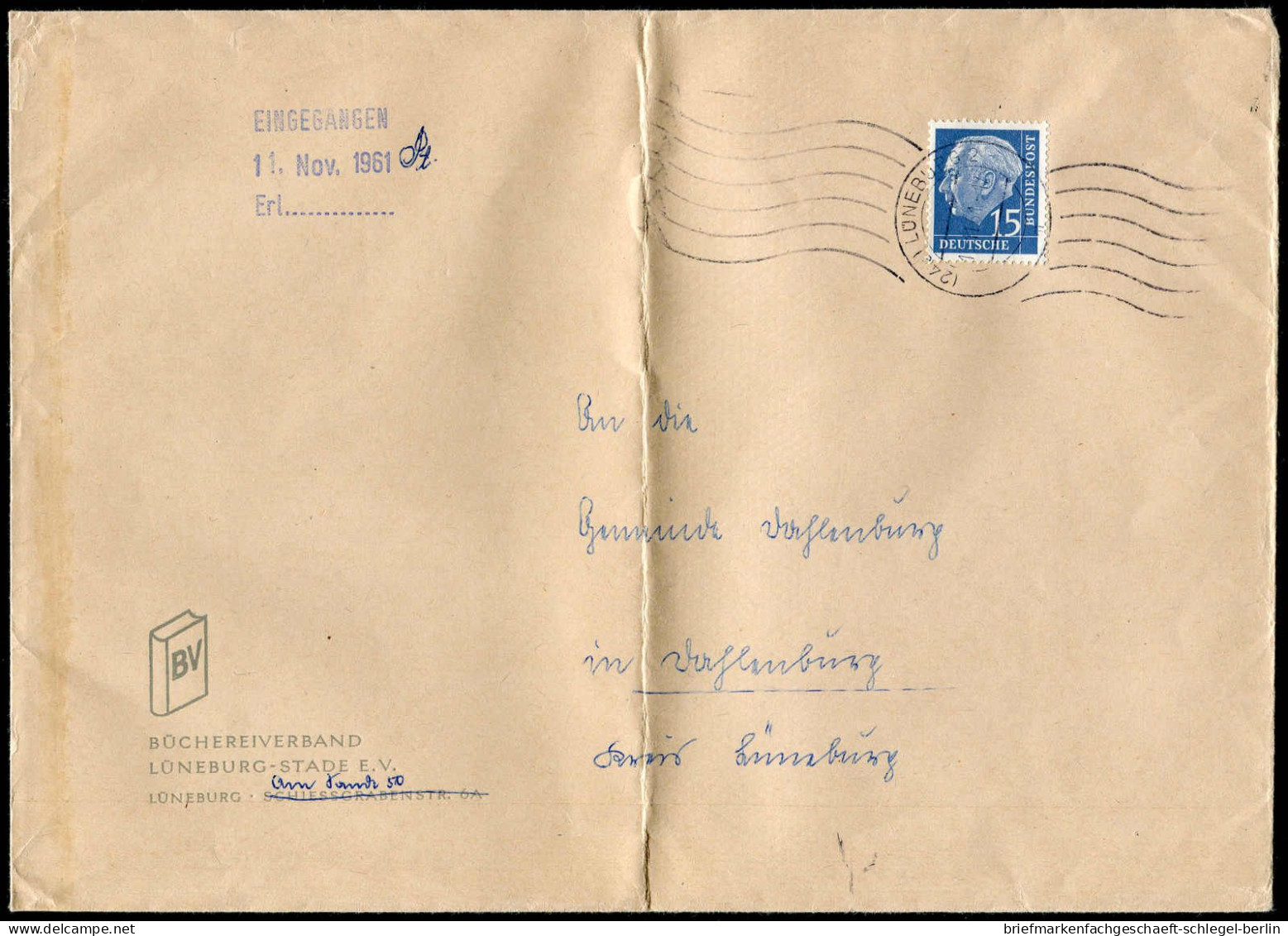 Bundesrepublik Deutschland, 1961, 184 EF, Brief - Andere & Zonder Classificatie