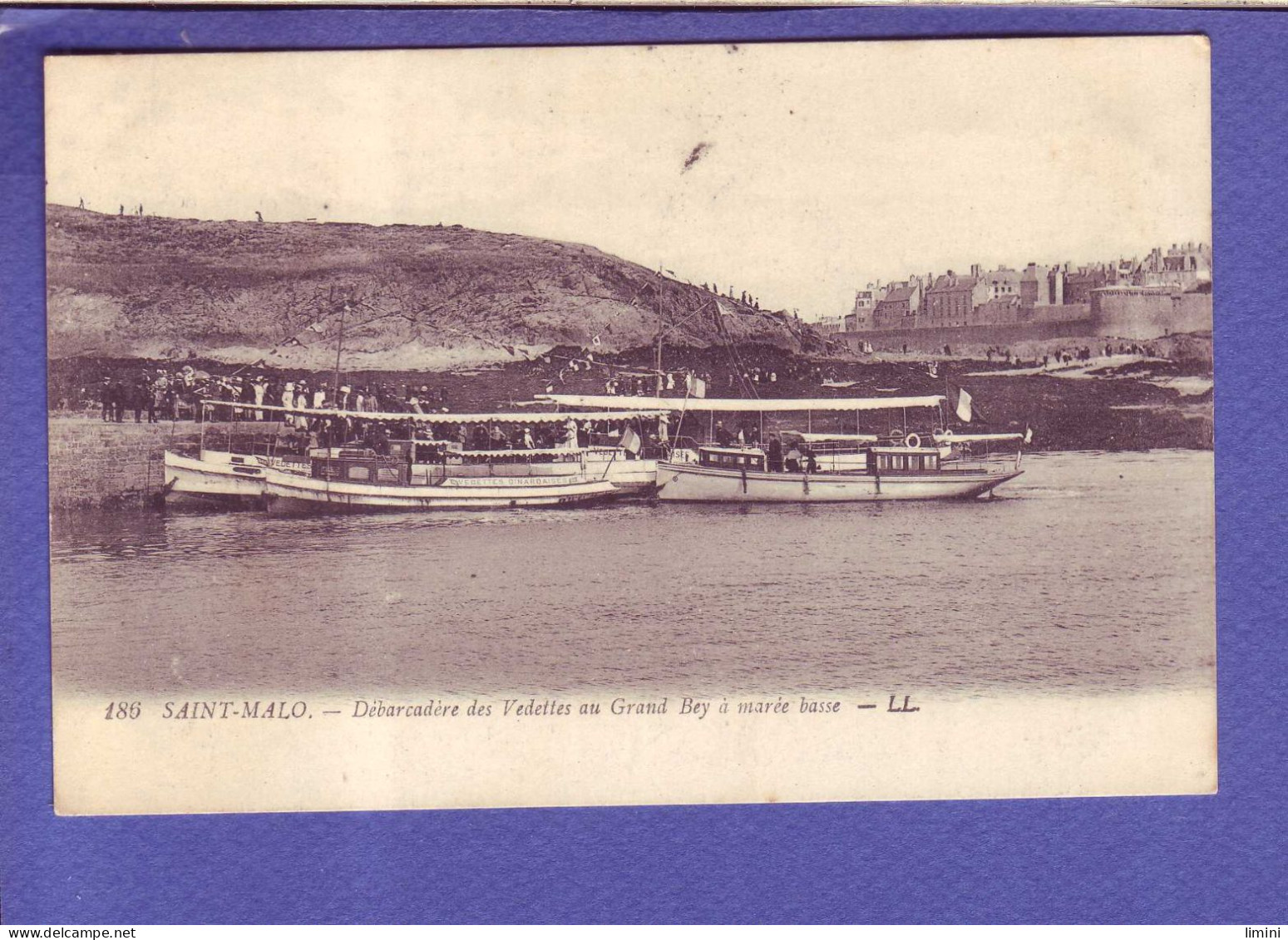 35 - SAINT MALO - DEBARCADERE Des VEDETTES Au GRAND REY - MAREE BASSE - ANIMEE - - Saint Malo