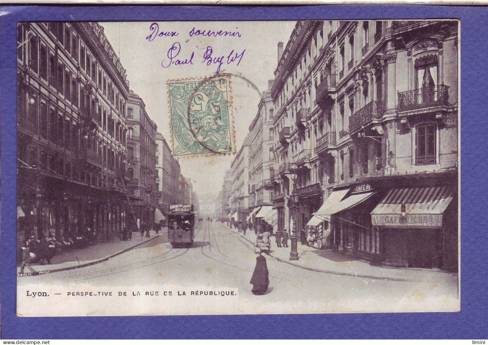 69 - LYON - RUE De La RÉPUBLIQUE - TRAMWAYS - ANIMÉE - - Lyon 1