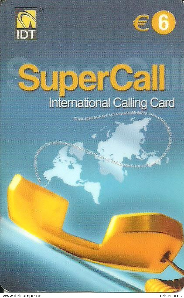 Spain: Prepaid IDT - SuperCall € 6 08.05 - Otros & Sin Clasificación