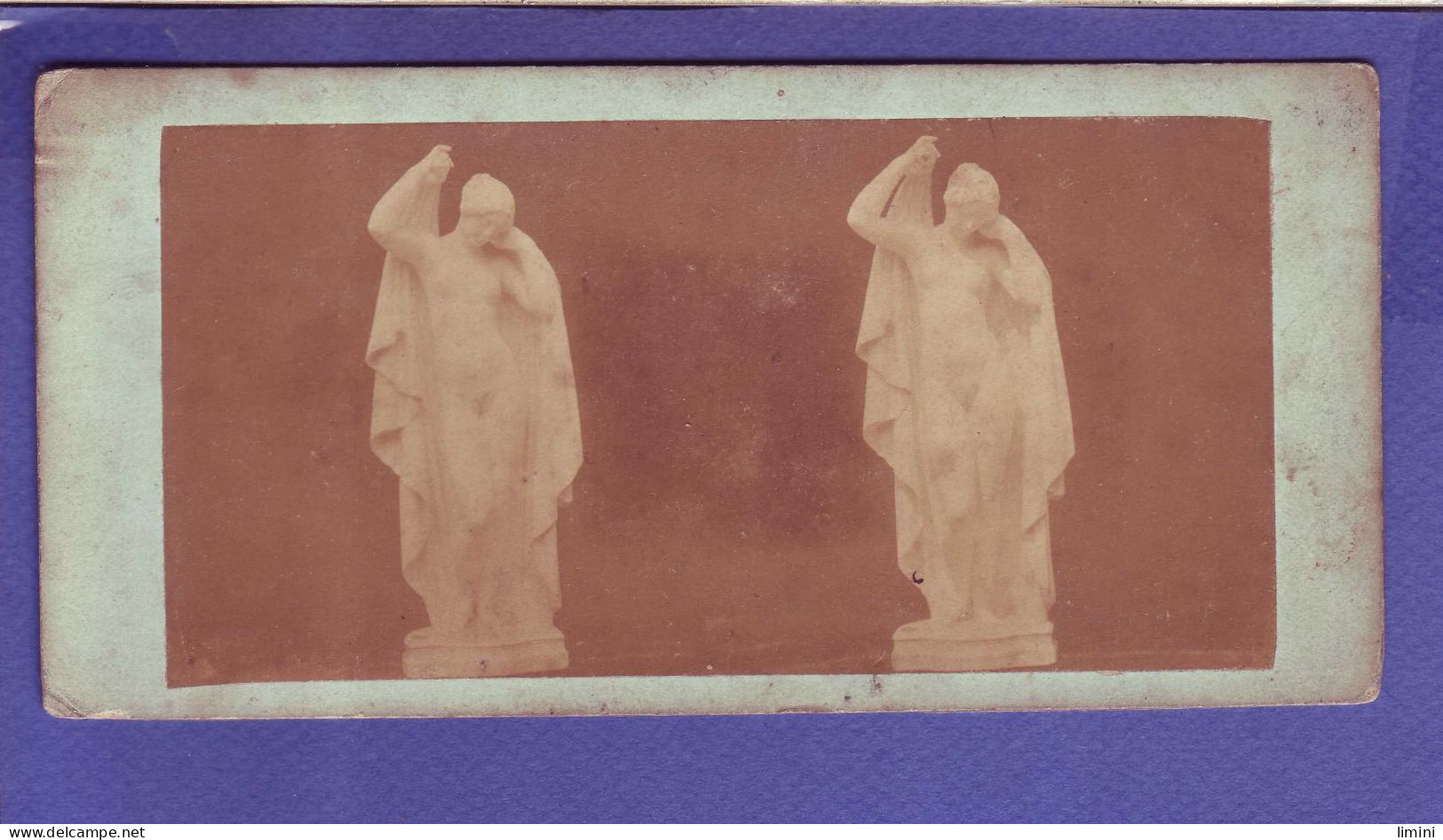 00 - CARTE STÉREOSCOPIQUE -STATUE -  - Kunstvoorwerpen