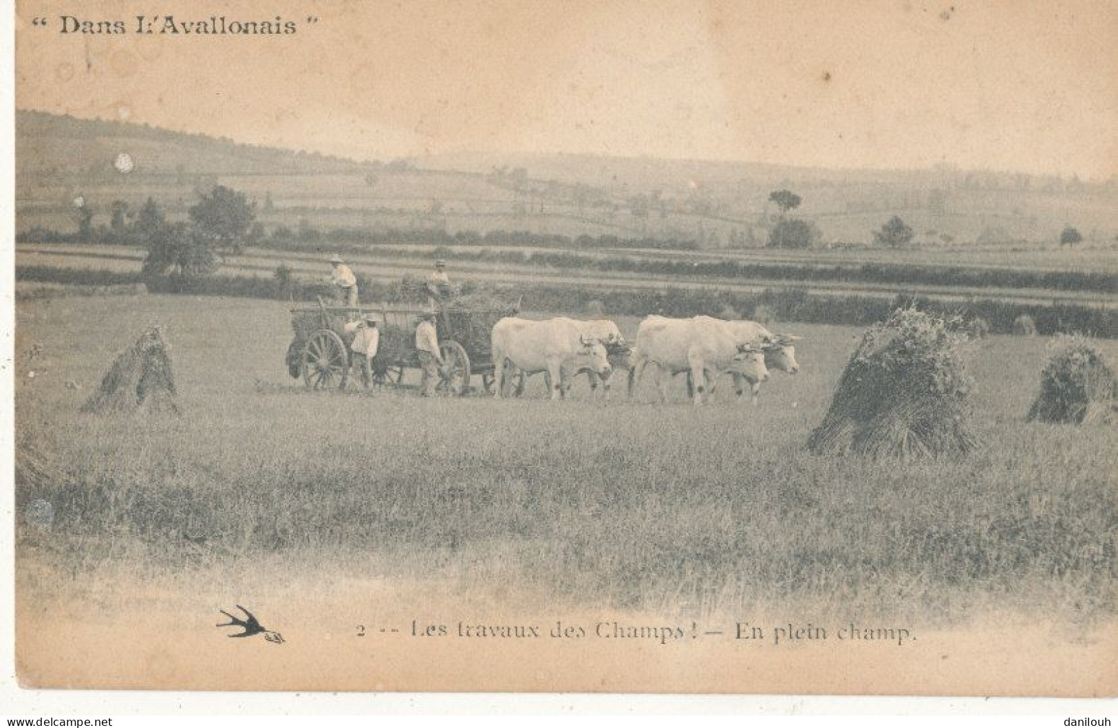 89 //dans L'Avallonais    Les Travaux Des Champs - En Plein Champ - Avallon