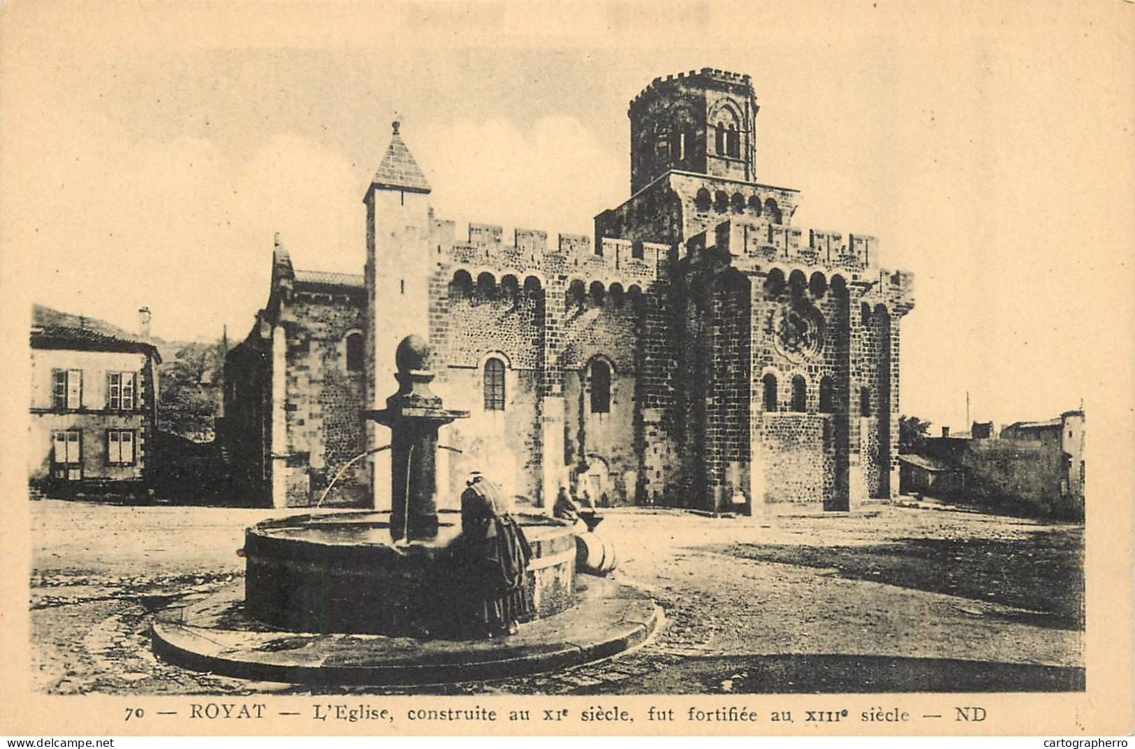 Postcard France Royat Church - Royat