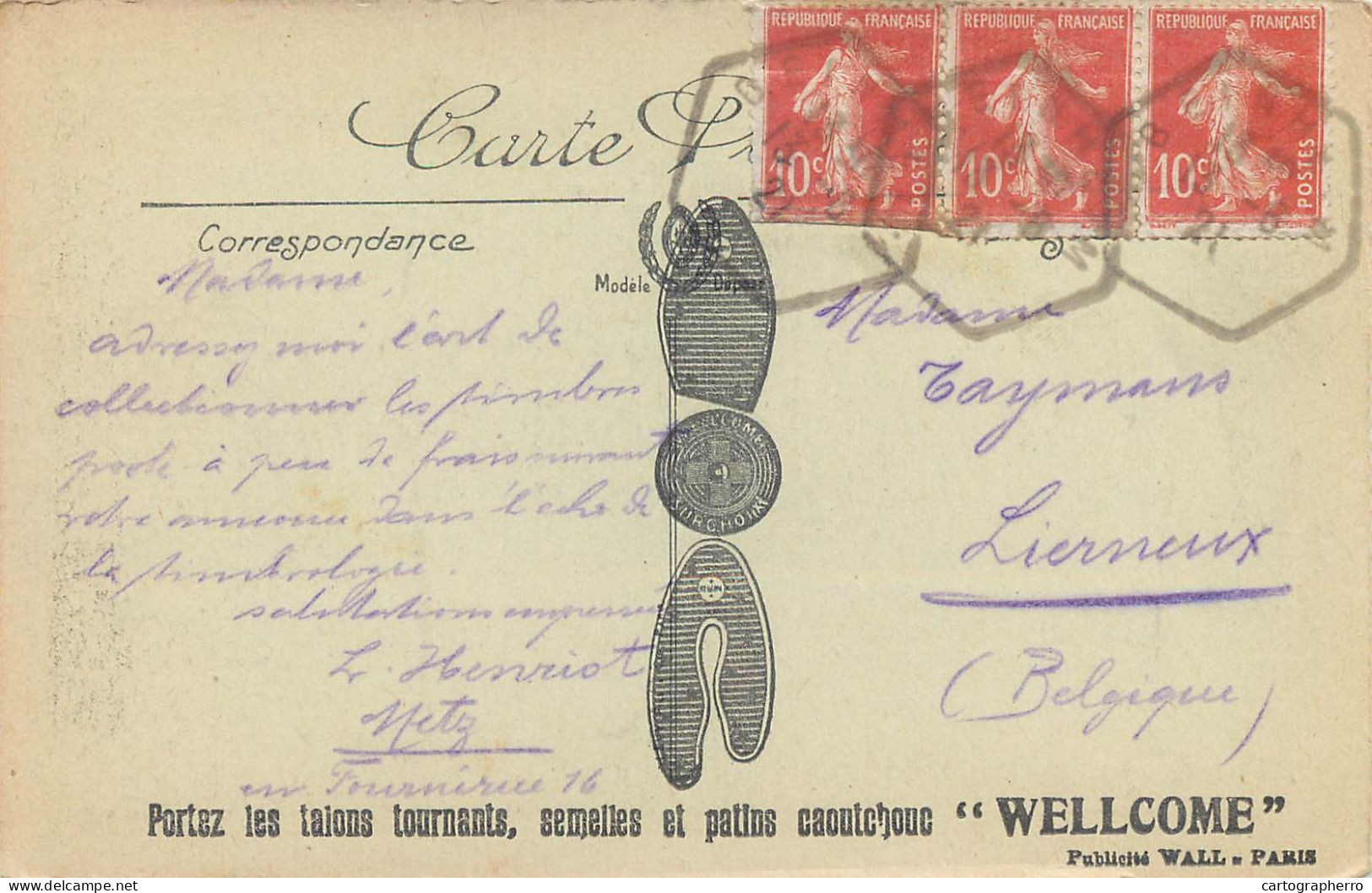 Postcard France Contrexeville L' Hotel Continental - Other & Unclassified