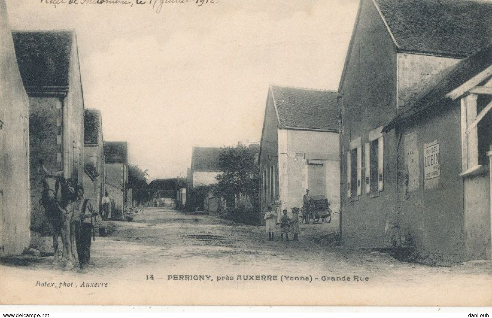 89 // PERRIGNY Près Auxerre   GRANDE RUE  EDIT BOTEX 14 / Voiture De Livraison BOTEX - Sonstige & Ohne Zuordnung