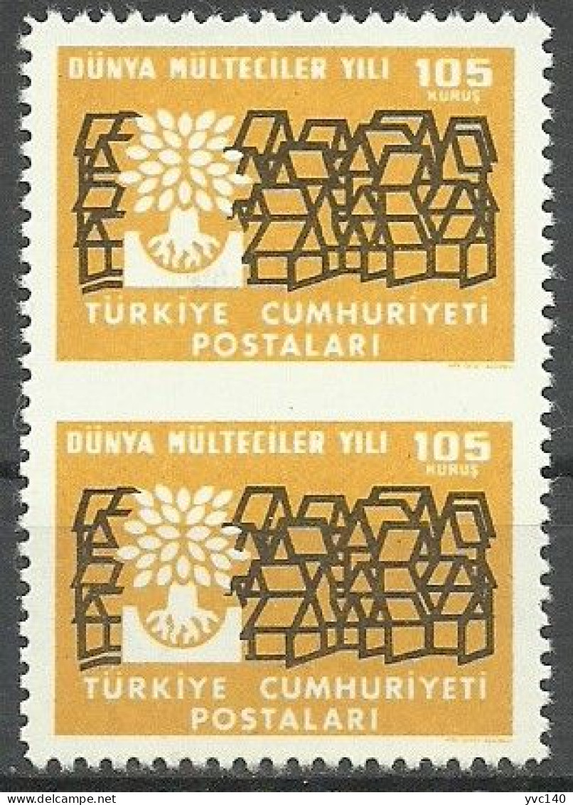 Turkey; 1960 World Refugee Year 105 K. ERROR "Partially Imperf." - Nuovi