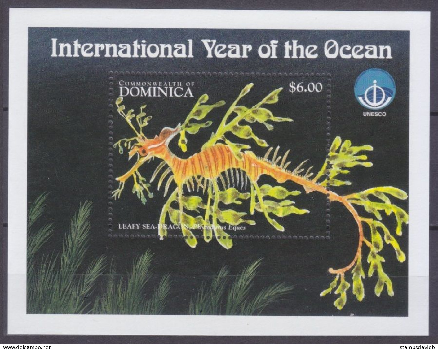 1998 Dominica 2602/B369 Marine Fauna 5,50 € - Maritiem Leven