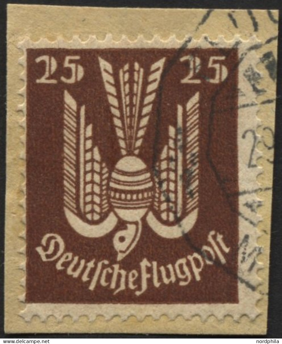 Dt. Reich 210 O, 1922, 25 Pf. Holztaube, Pracht, Gepr. Infla, Mi. 24.- - Usati