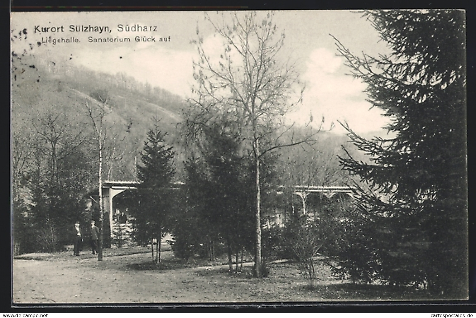 AK Sülzhayn /Südharz, Sanatorium Glück Auf, Liegehalle  - Other & Unclassified